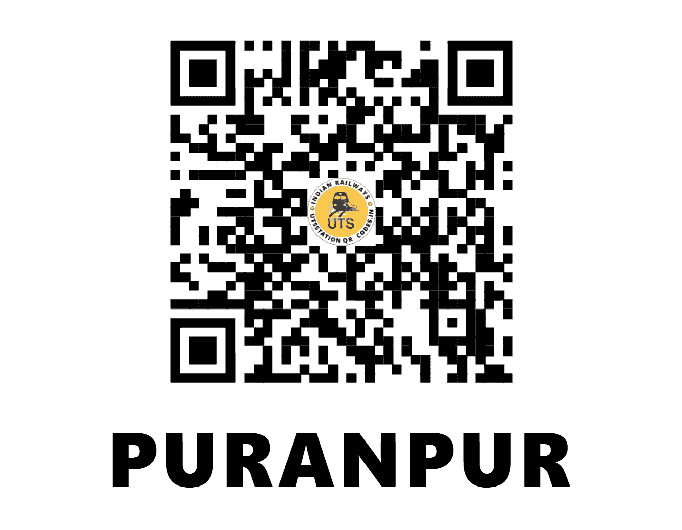 UTS QR Code for PURANPUR - PP (NE - UTTAR PRADESH)